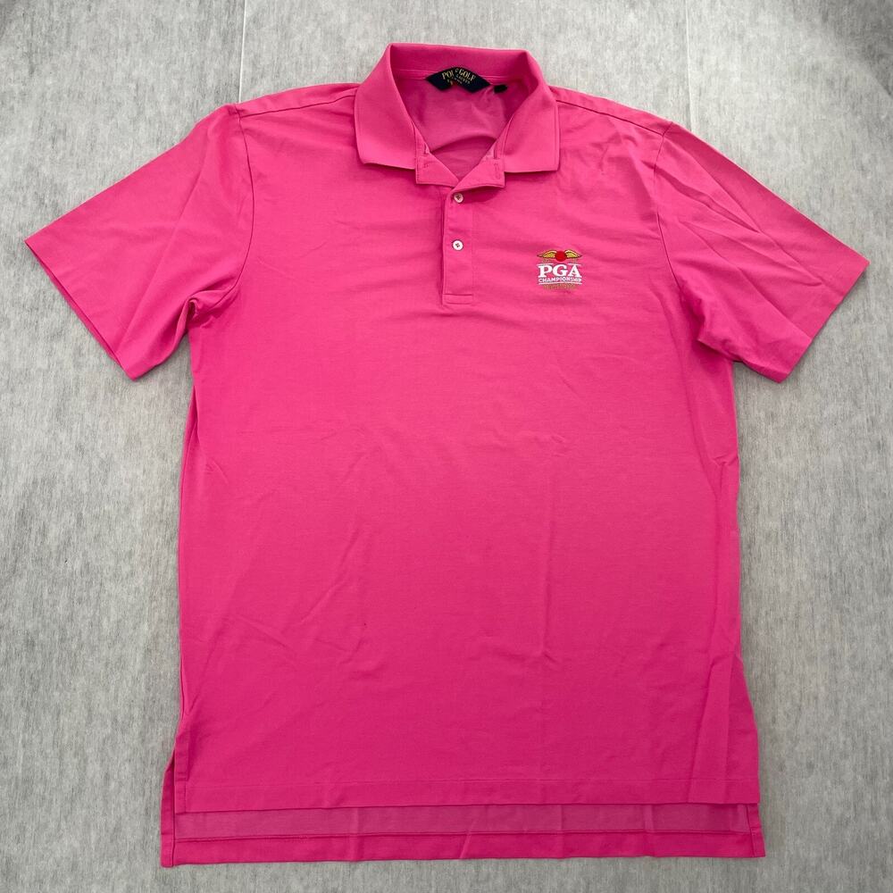 Polo Golf Ralph Lauren Shirt Adult Large Pink Polo PGA Championship Baltusrol L